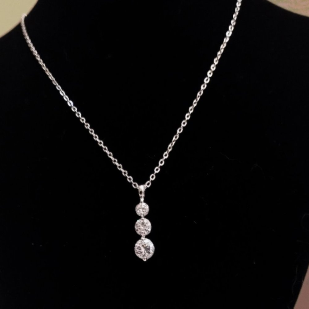 3 stone Cubic Zirconia